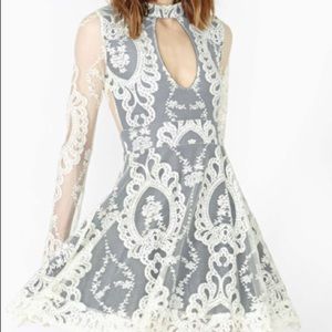 For Love and Lemons for Nasty Gal White Lace Dress